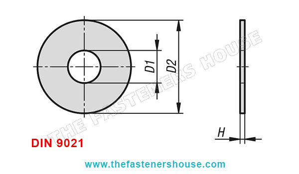 DIN 9021 Washers manufacturers exporters suppliers in india punjab ludhiana